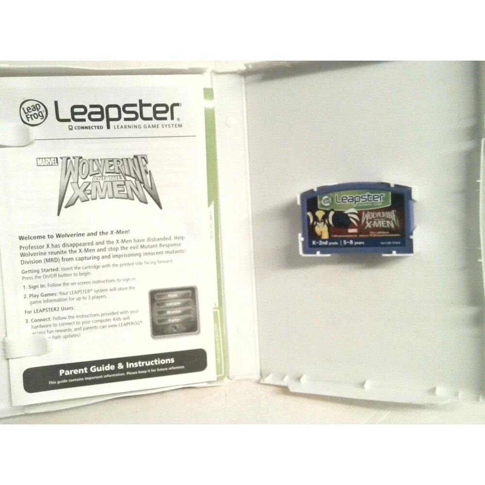 Leapster Wolverine & The X-Men Leap frog Learning Game 2009 Leapfrog
